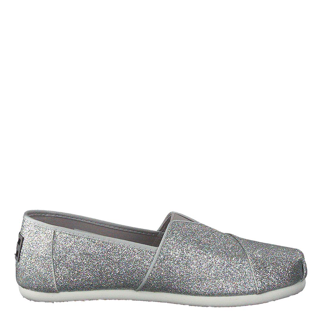 Alpargata Youth Silver Iridescent Glimmer