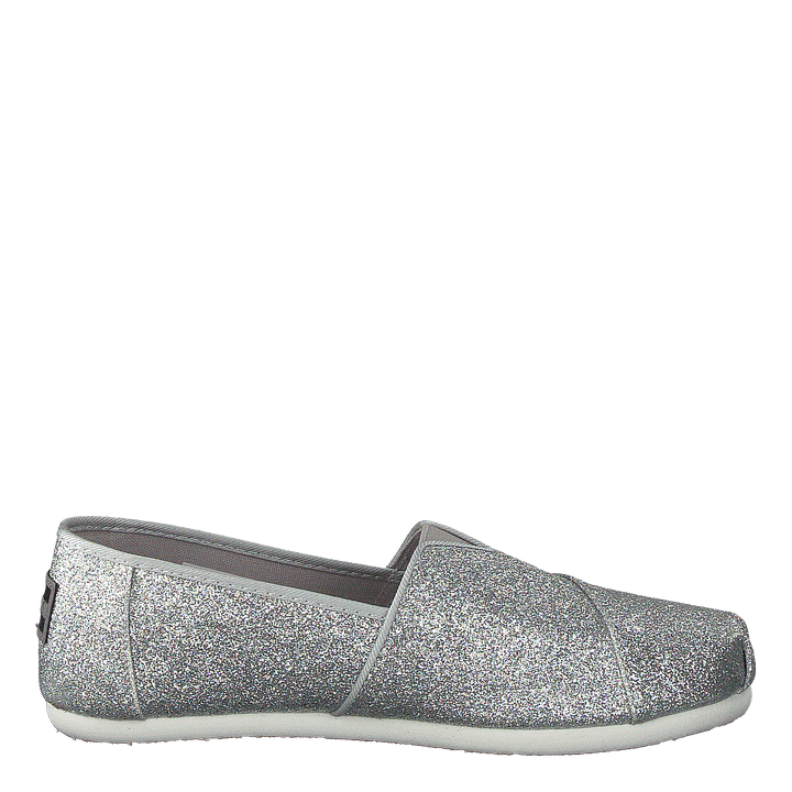 Alpargata Youth Silver Iridescent Glimmer