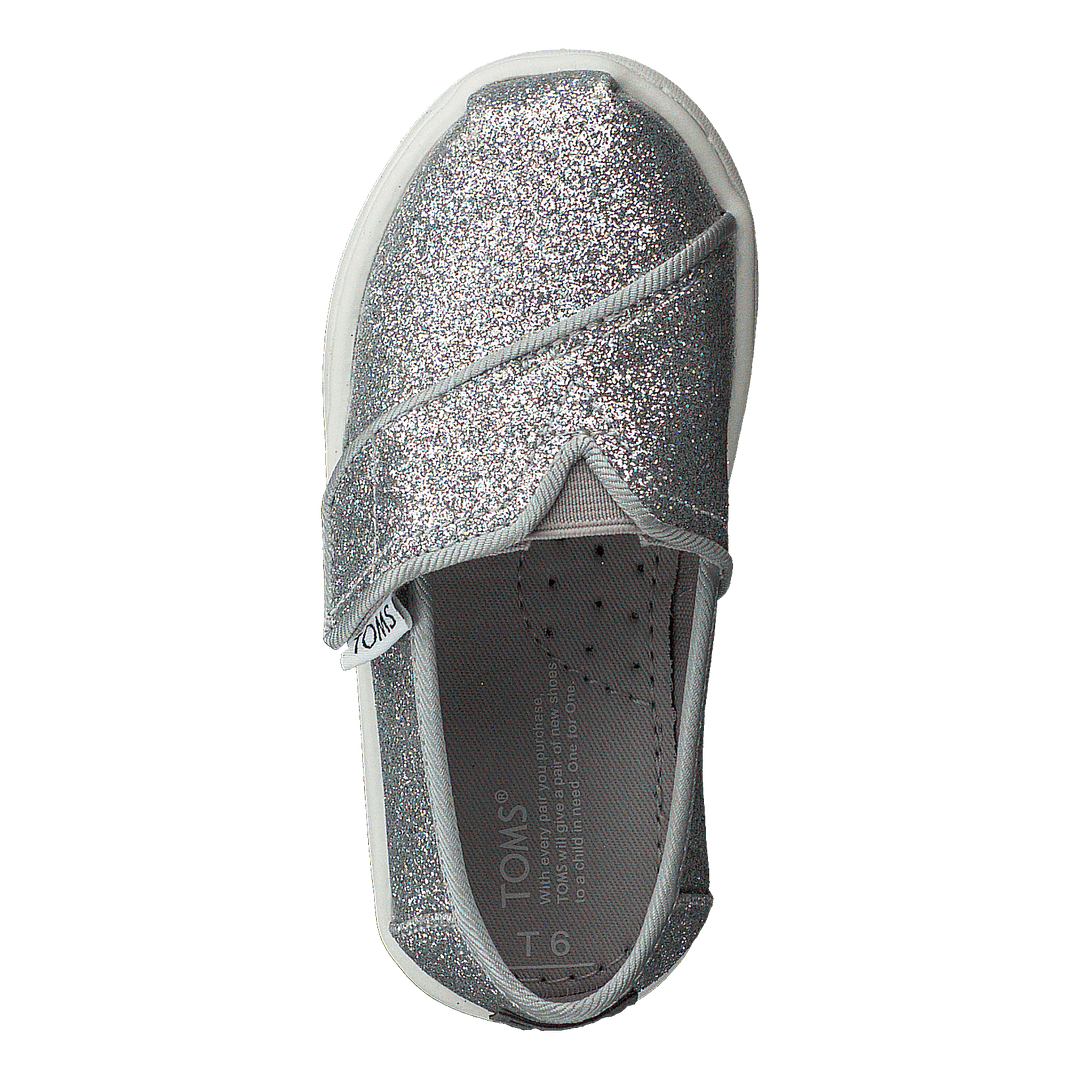 Alpargata Tiny Silver Iridescent Glimmer