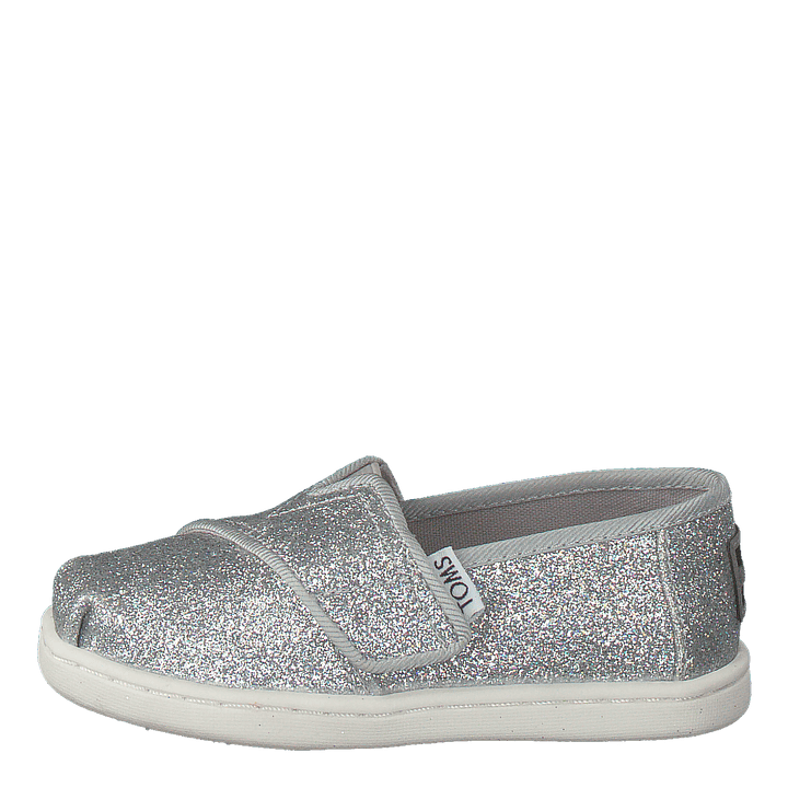 Alpargata Tiny Silver Iridescent Glimmer