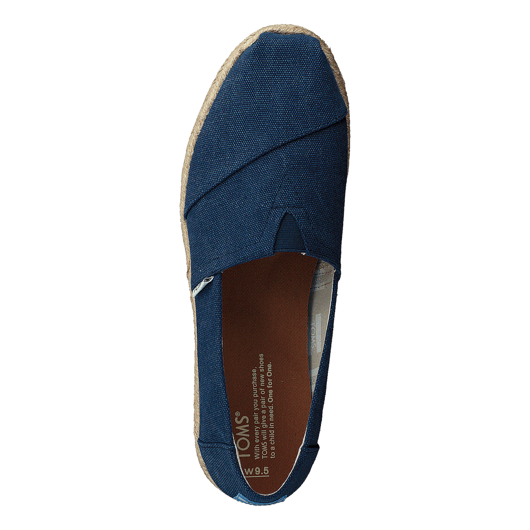 Alpargata Navy Washed Canvas Rope Sole