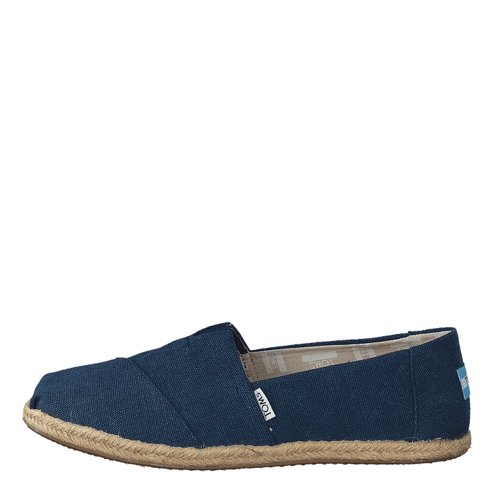 Alpargata Navy Washed Canvas Rope Sole