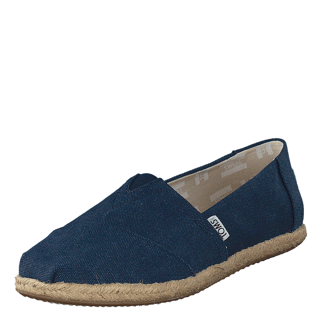 Alpargata Navy Washed Canvas Rope Sole