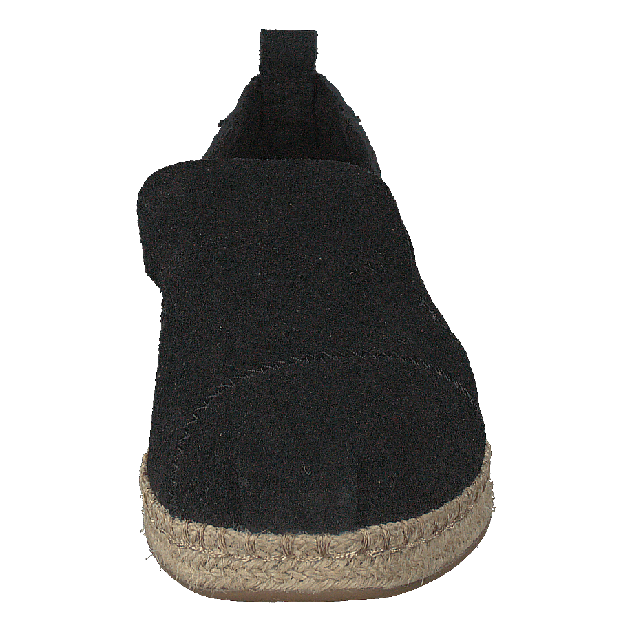 Deconstructed Alpargata Rope Black Suede