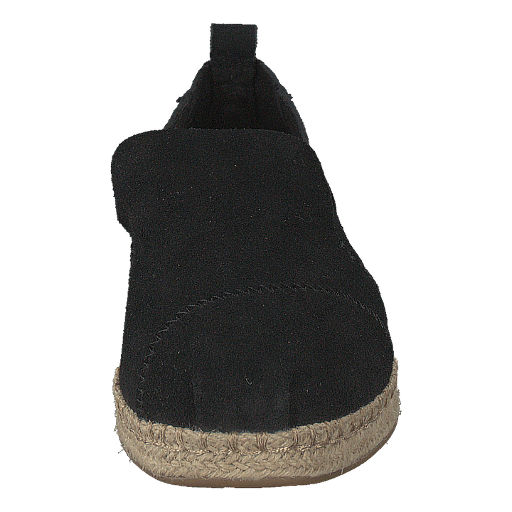 Deconstructed Alpargata Rope Black Suede