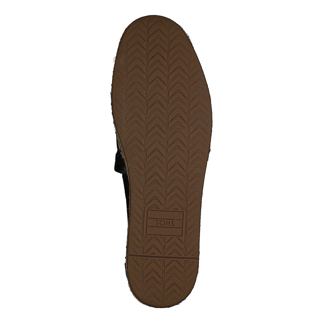 Deconstructed Alpargata Rope Black Suede