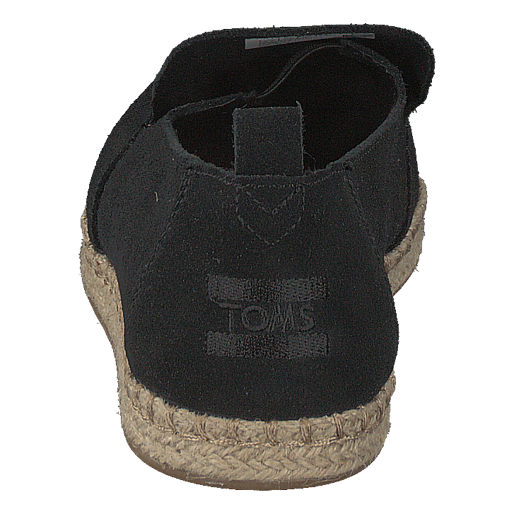 Deconstructed Alpargata Rope Black Suede