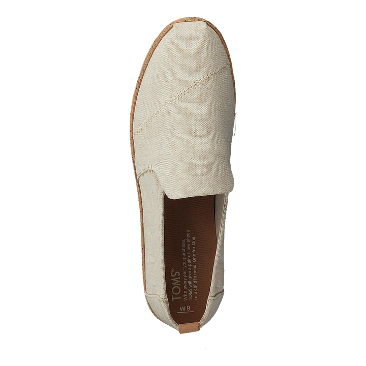 Deconstructed Alpargata Cork Natural Hemp