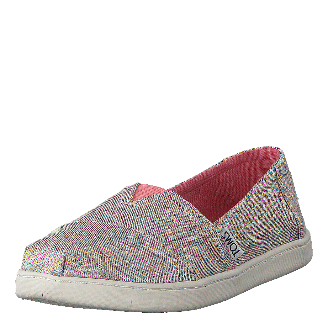 Alpargata Youth Pink Multi Twill Glimmer