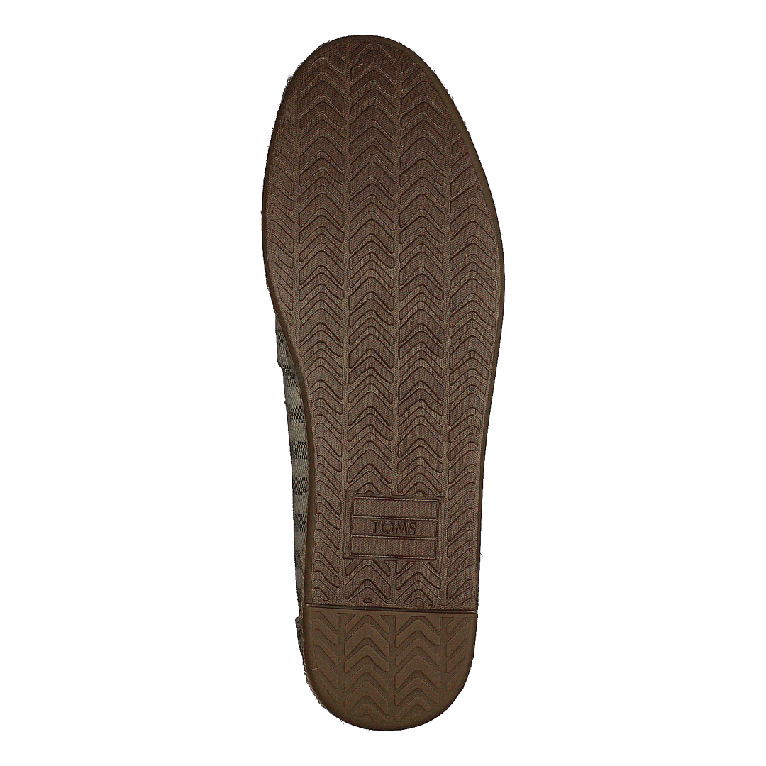 Deconstructed Alpargata Rope Black Woven Stripe