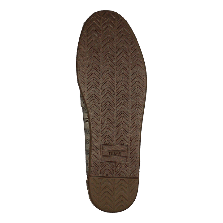 Deconstructed Alpargata Rope Black Woven Stripe