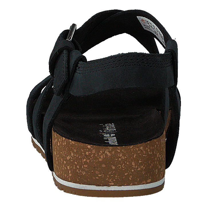 Malibu Waves Ankle Sandal Jet Black Naturebuck