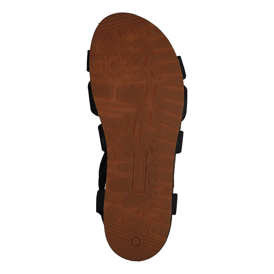 Malibu Waves Ankle Sandal Jet Black Naturebuck