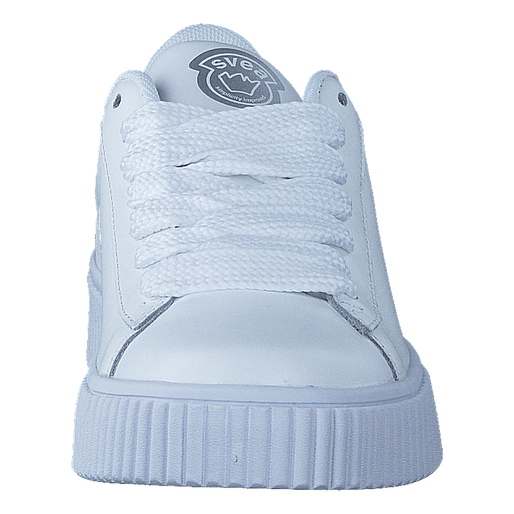 Anna Wide Lace Sneaker White