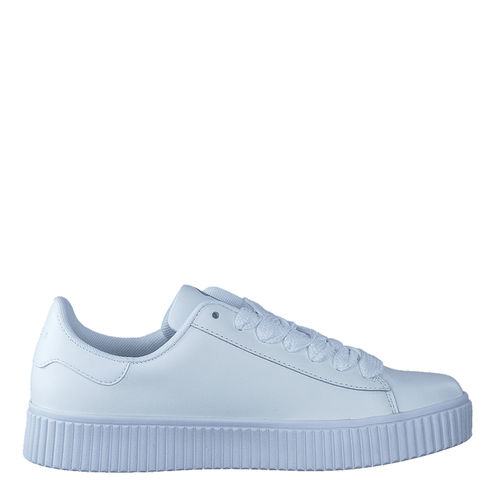 Anna Wide Lace Sneaker White
