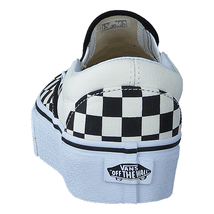 Ua Classic Slip-on Platform Black And White Checker/white - Heppo.com