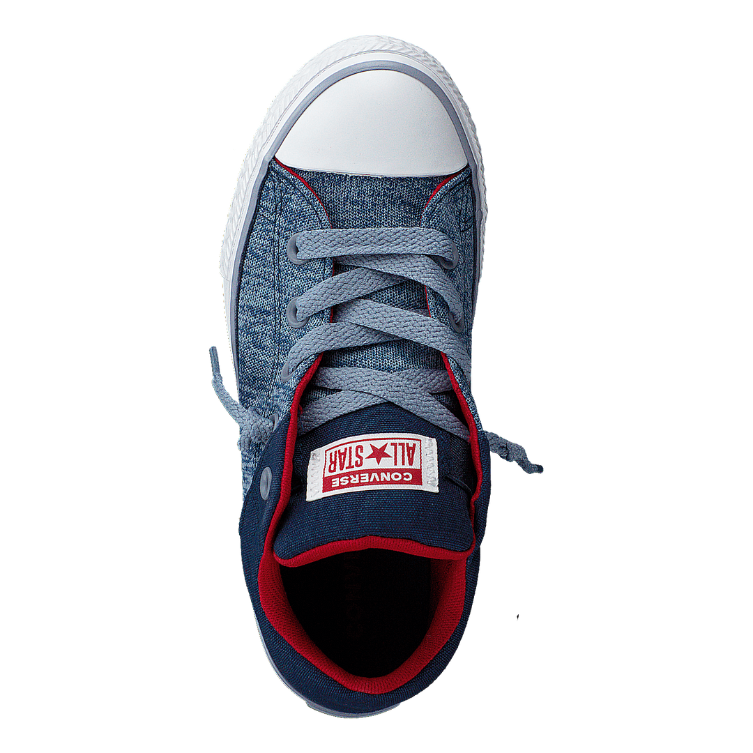 Ct All Star High Street Slip Navy/glacier Grey/white