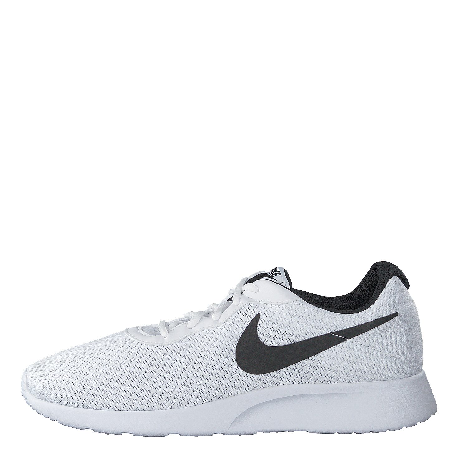 Nike tanjun black sales and white mens