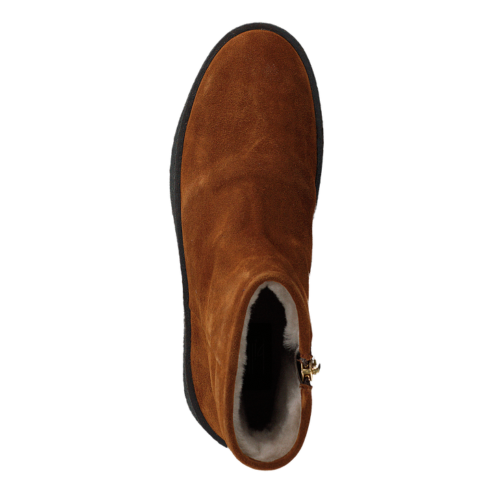 55 Suede Gold Black Sole Cognac