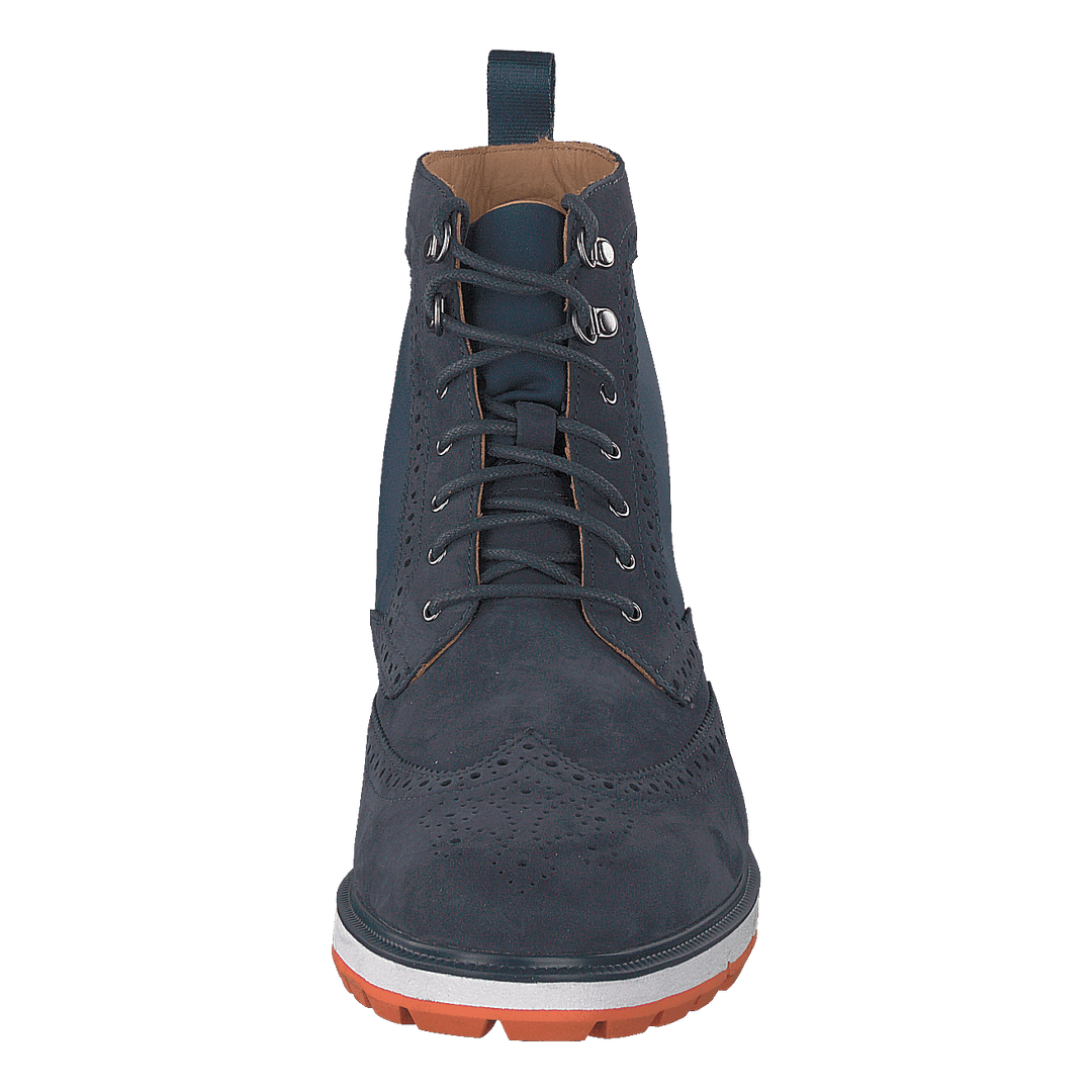 Motion Wing Tip Boot Navy/orange