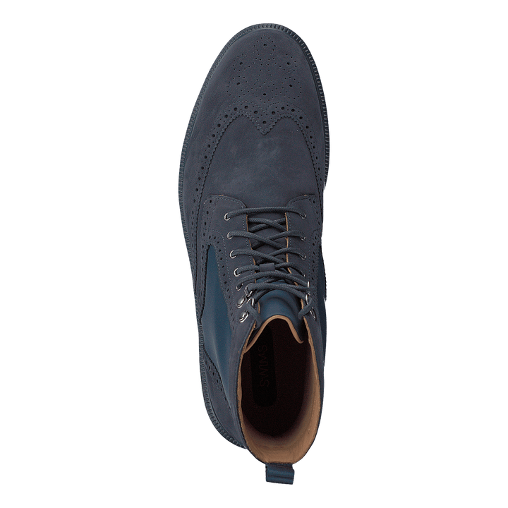 Motion Wing Tip Boot Navy/orange