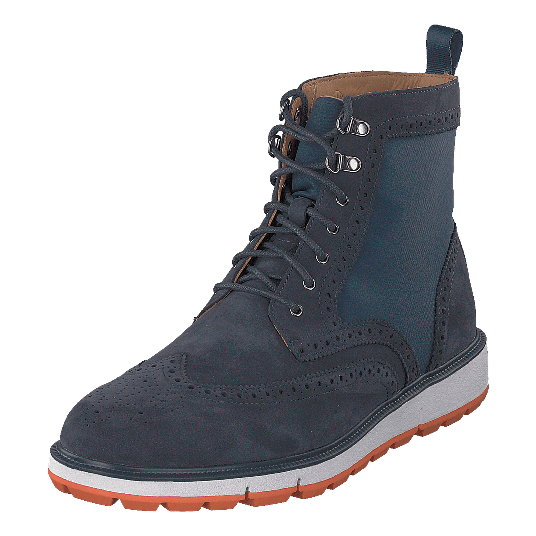 Motion Wing Tip Boot Navy/orange