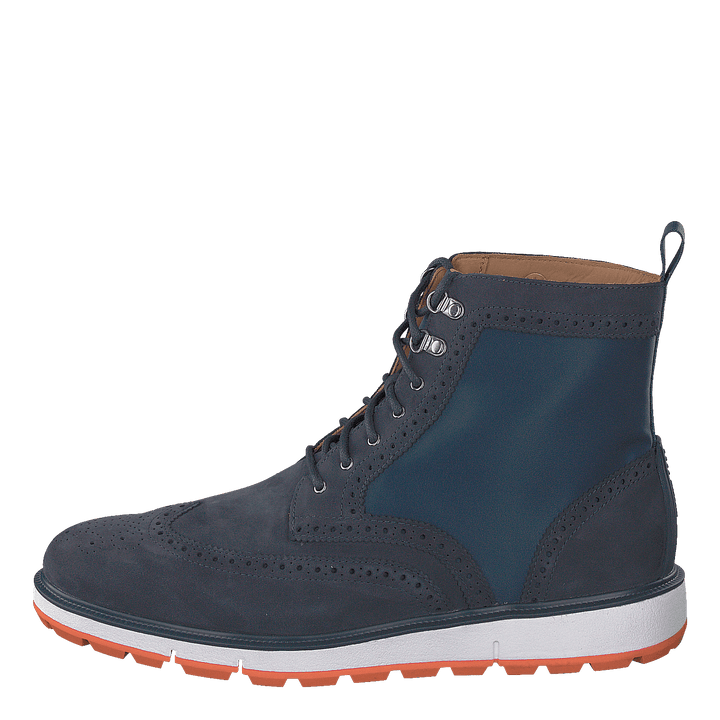 Motion Wing Tip Boot Navy/orange