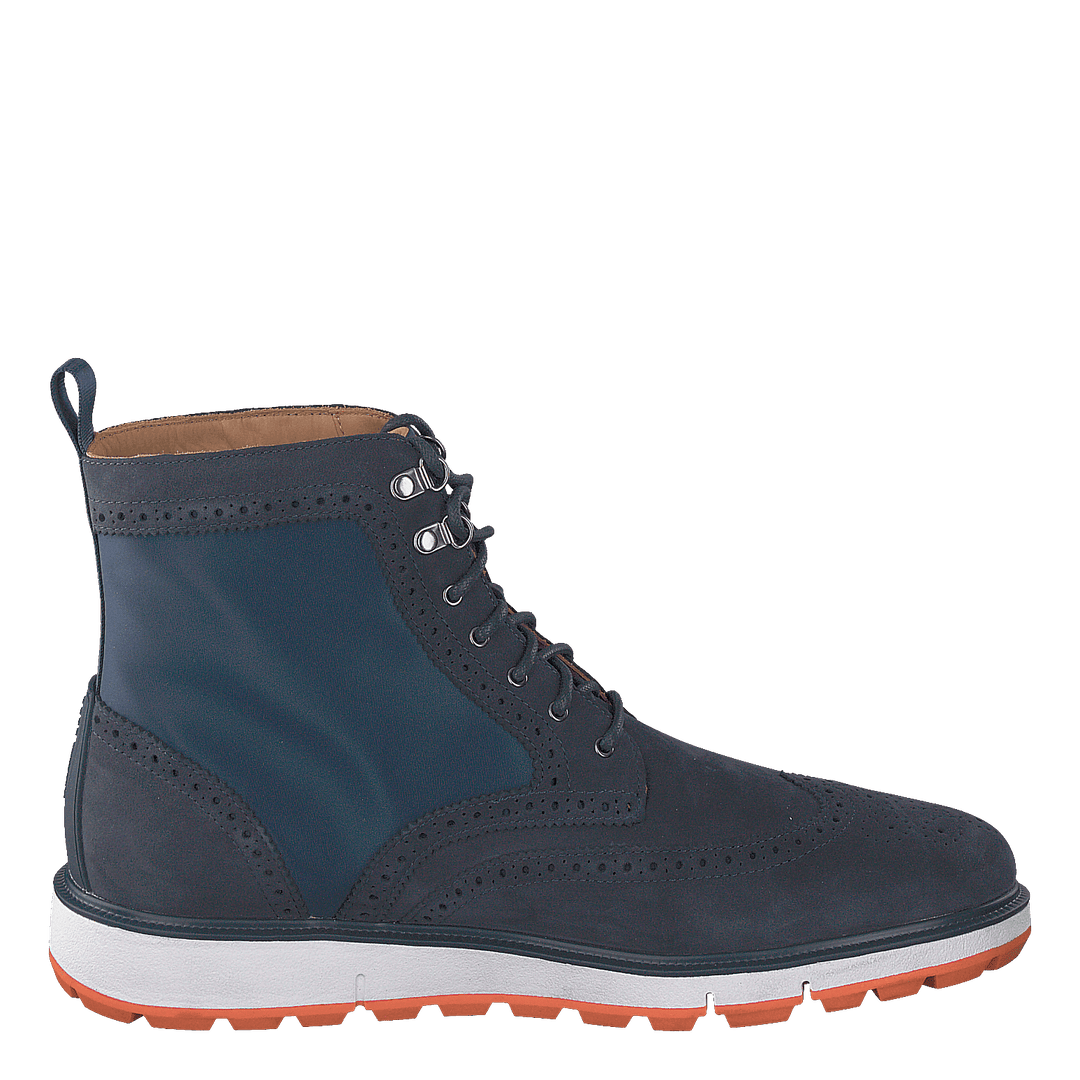 Motion Wing Tip Boot Navy/orange