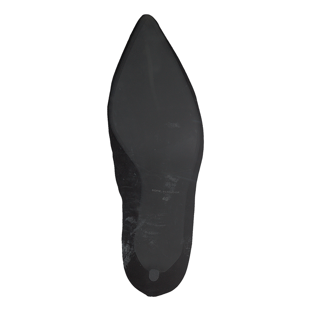 Shoe Stiletto Velvet Black