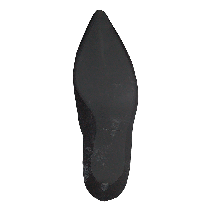 Shoe Stiletto Velvet Black