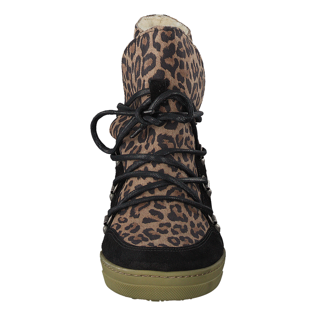 Uma Wool Leopard Suede