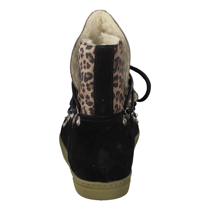 Uma Wool Leopard Suede