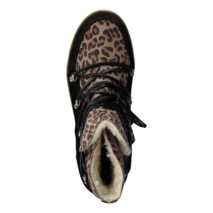 Uma Wool Leopard Suede