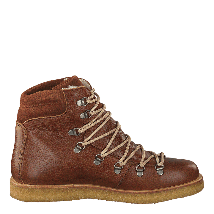 Boot With Laces And D-rings Medium Brown