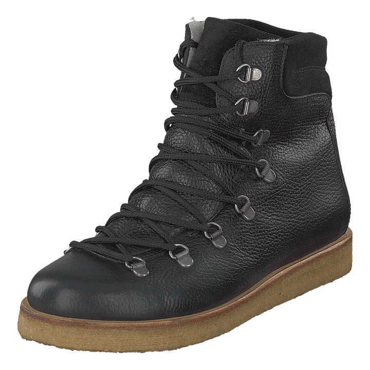 Boot With Laces And D-rings Black