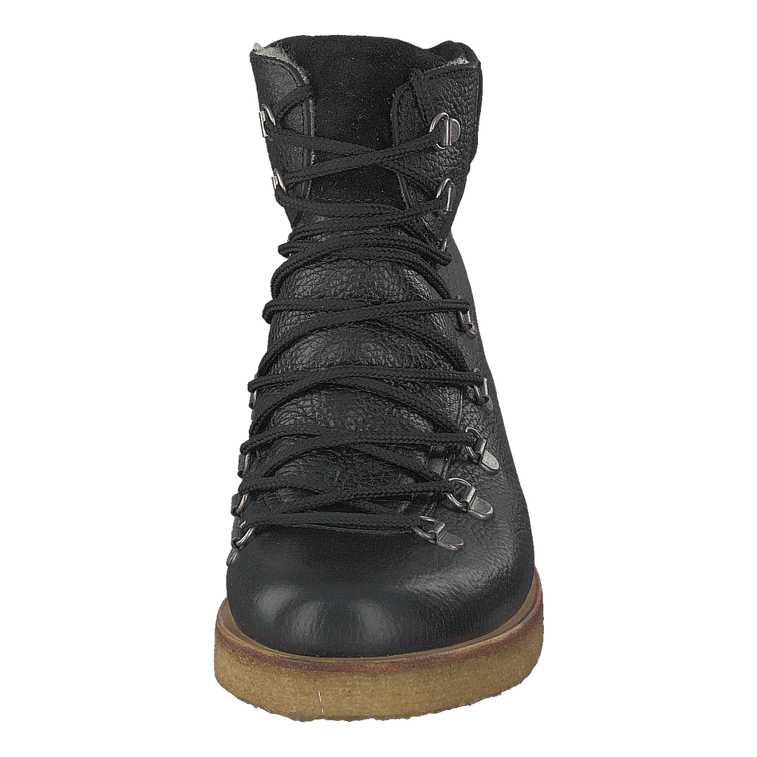 Boot With Laces And D-rings Black