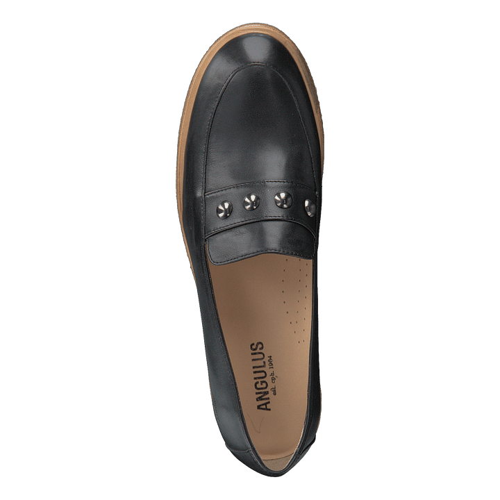 Loafer With Chain Black