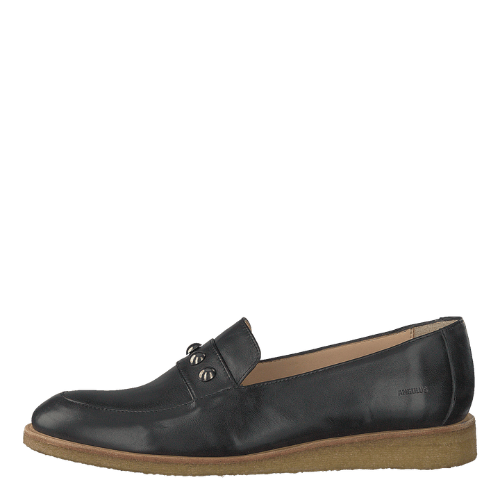 Loafer With Chain Black