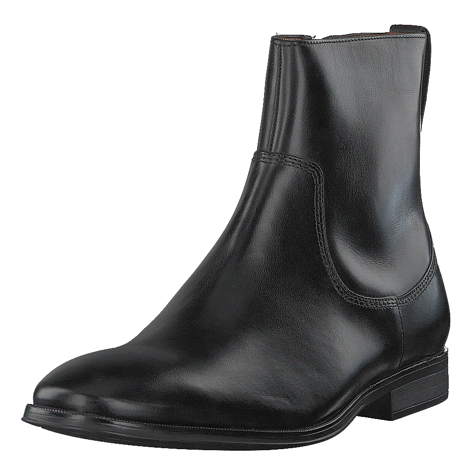 Gilman Zip Black Leather