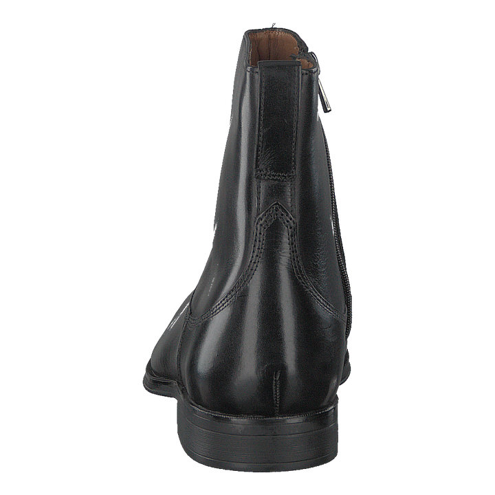 Gilman Zip Black Leather