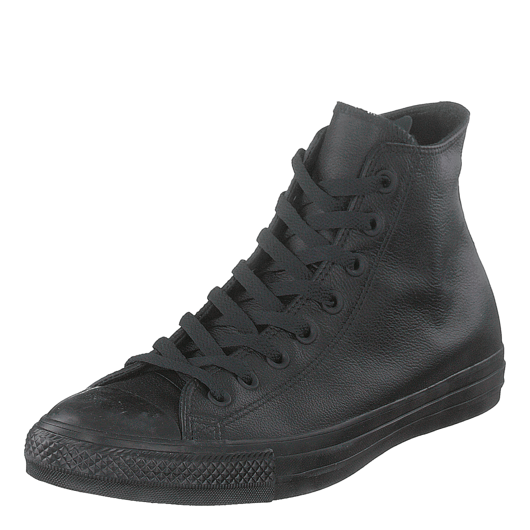 Chuck Taylor Black Mono Leathe Black - Heppo.com