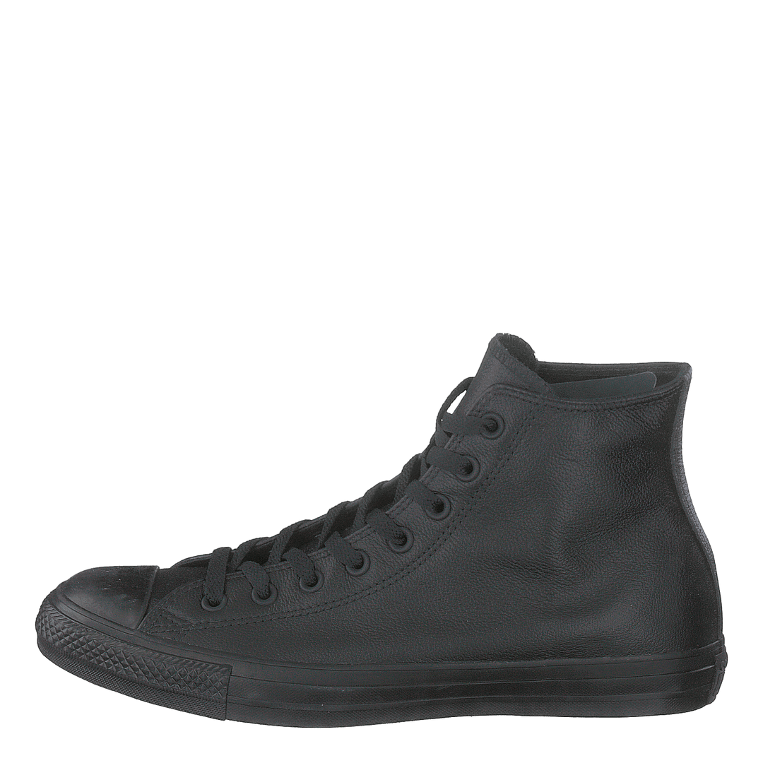Chuck Taylor Black Mono Leathe Black - Heppo.com