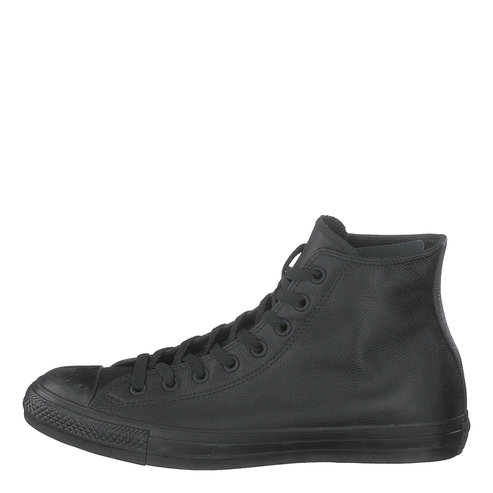 Chuck Taylor Black Mono Leathe Black - Heppo.com