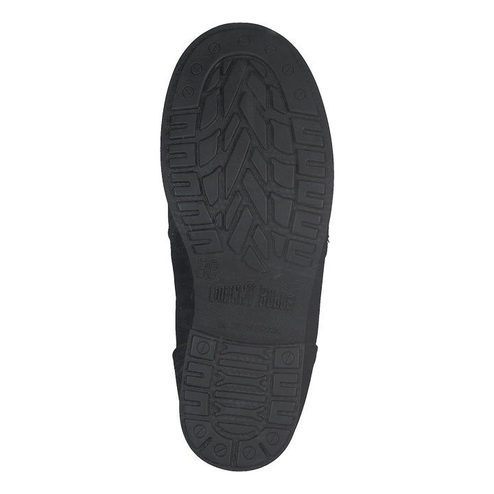 Mid Zip Boot Warm Lining Black/shiny Silver