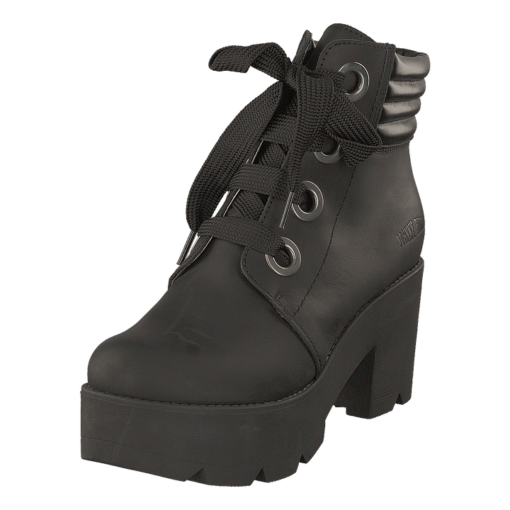 Mid Lace Boot Black/silver