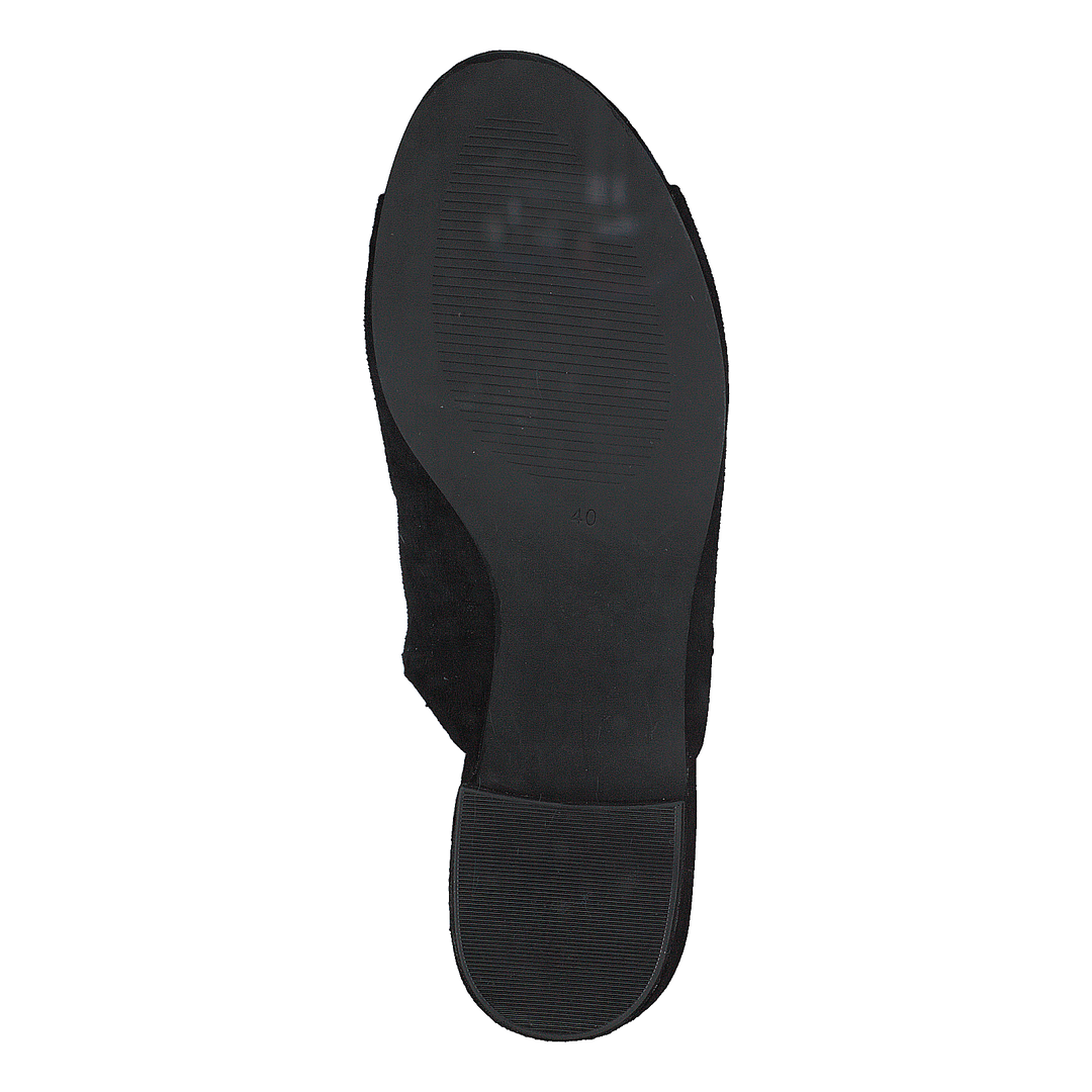 Suede Mule Sandal Jfm17 110 - Black 10