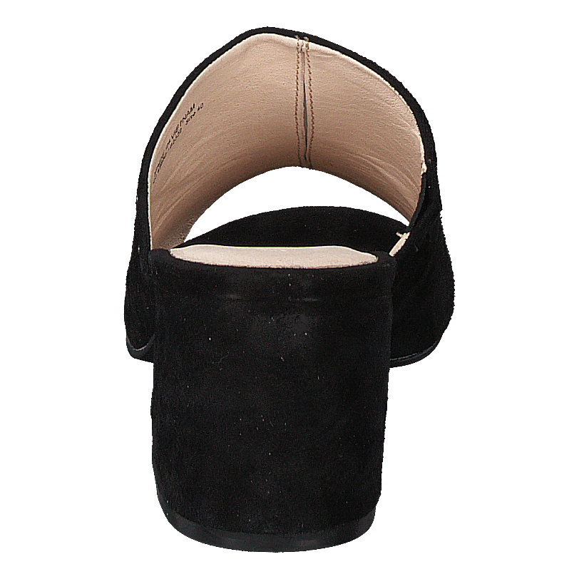 Suede Mule Sandal Jfm17 110 - Black 10