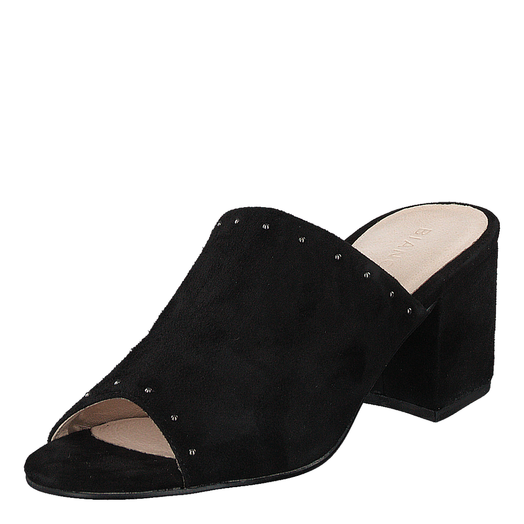 Suede Mule Sandal Jfm17 110 - Black 10