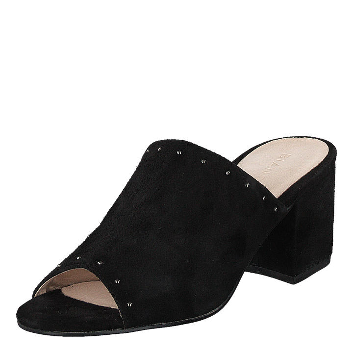 Suede Mule Sandal Jfm17 110 - Black 10