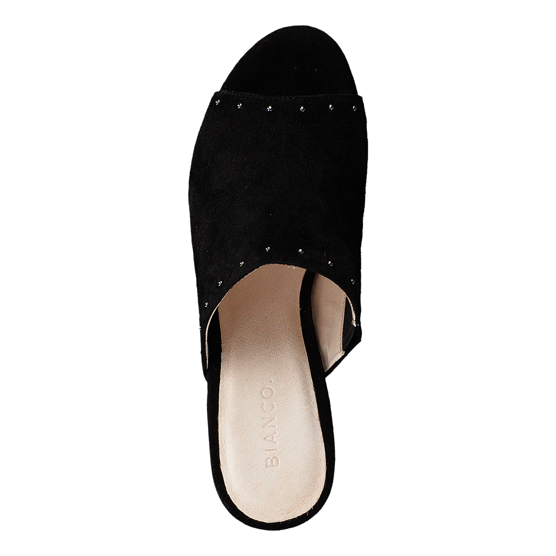 Suede Mule Sandal Jfm17 110 - Black 10